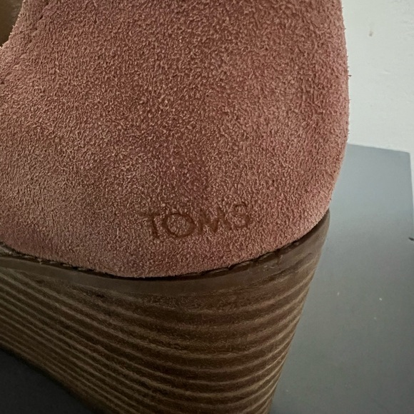 Toms Cream Wedges Stylish Comfort - Picture 4 of 7